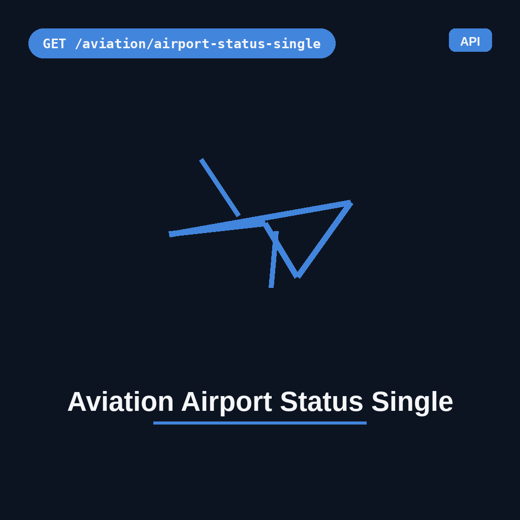 Aviation Airport Status Single