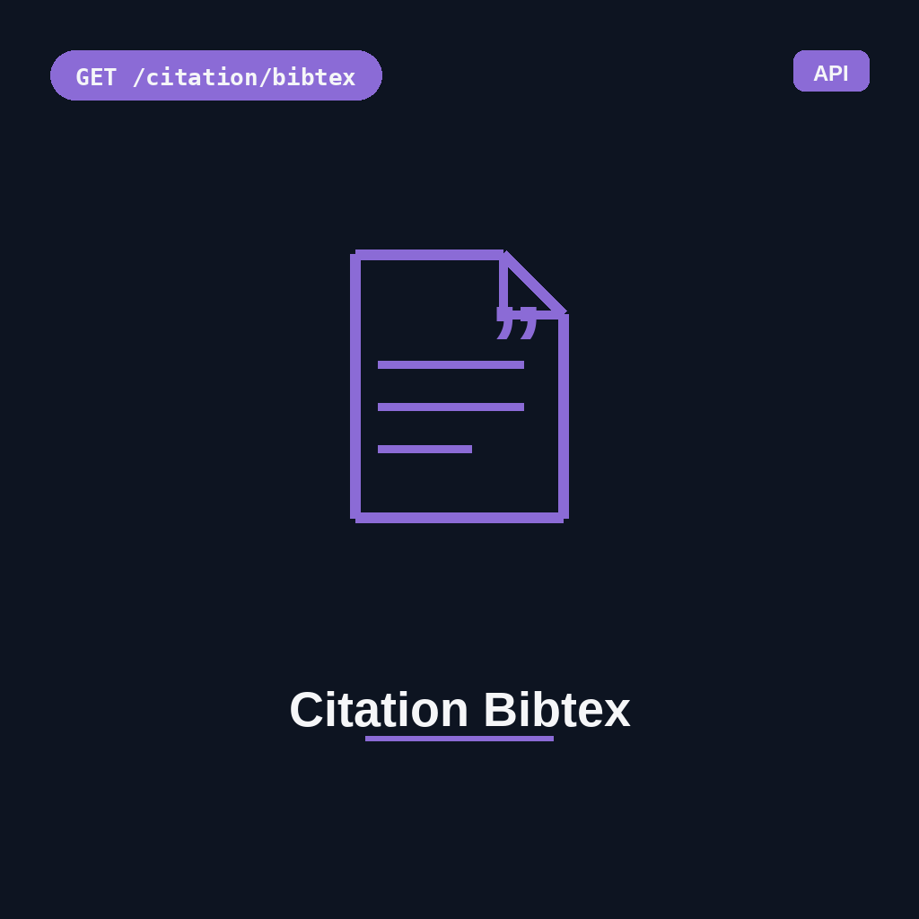 Citation Bibtex