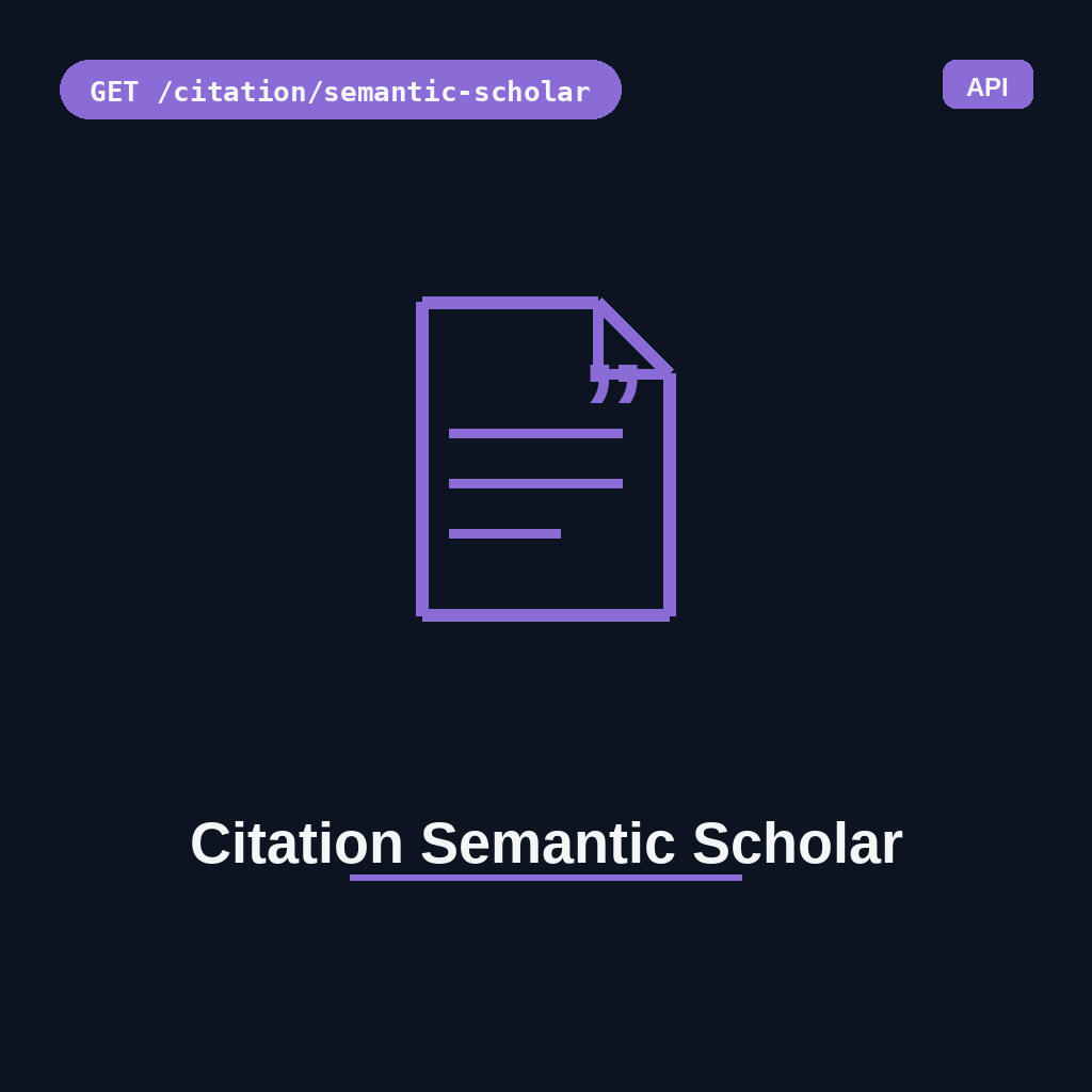 Citation Semantic Scholar