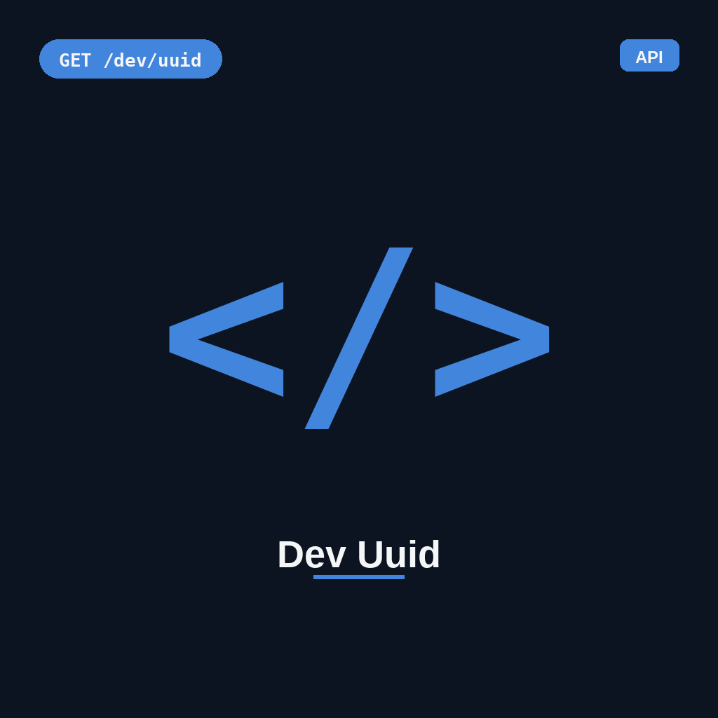 Dev Uuid
