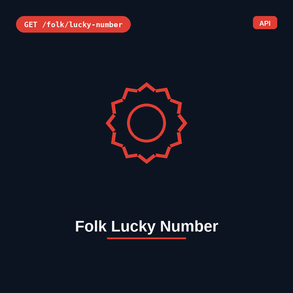 Folk Lucky Number