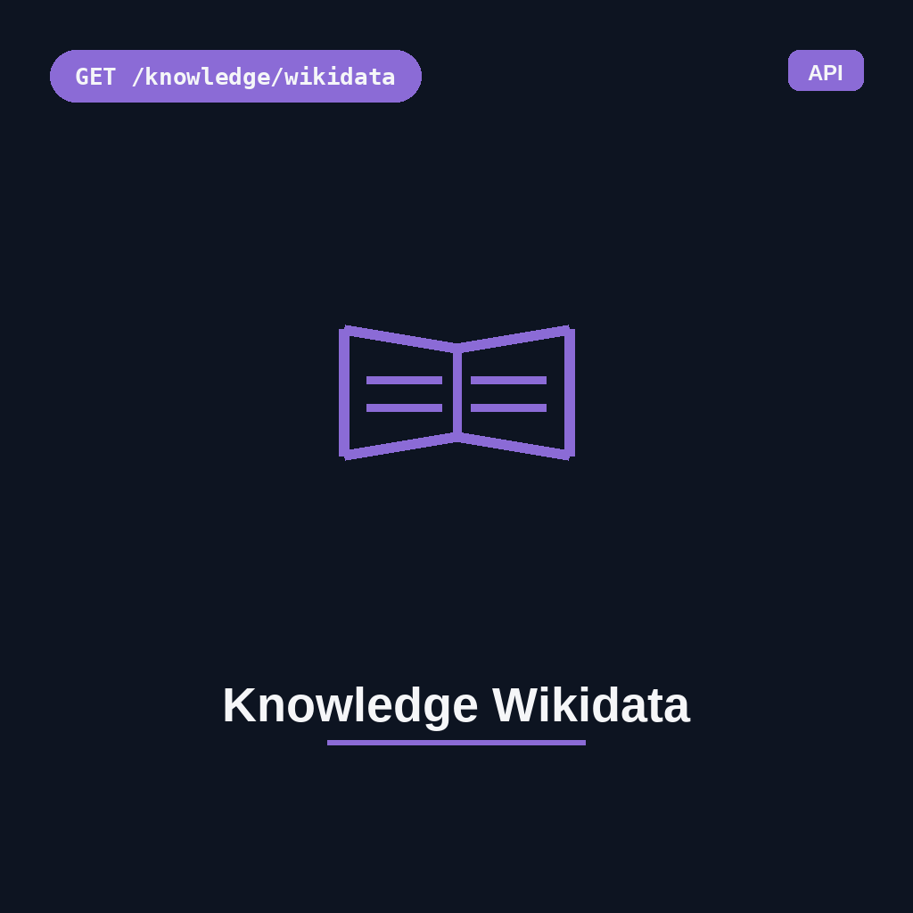 Knowledge Wikidata
