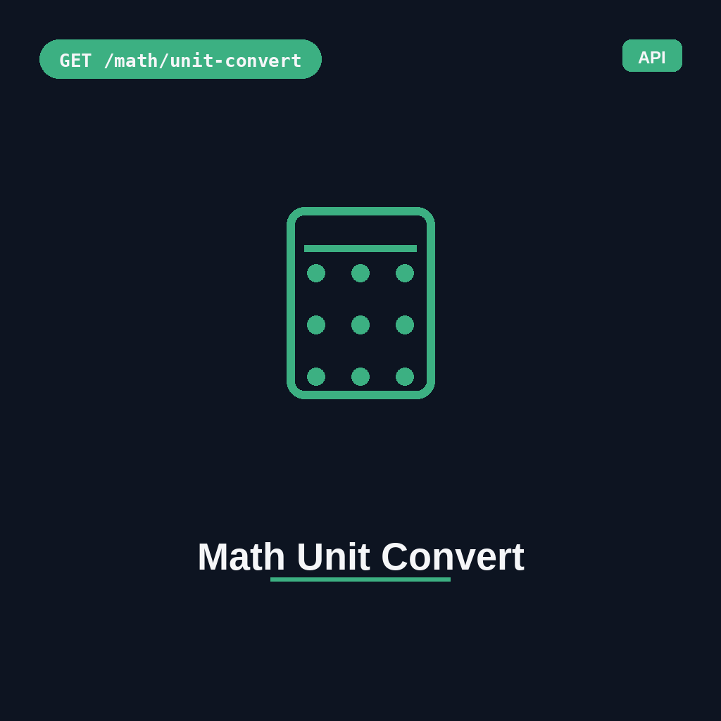 Math Unit Convert