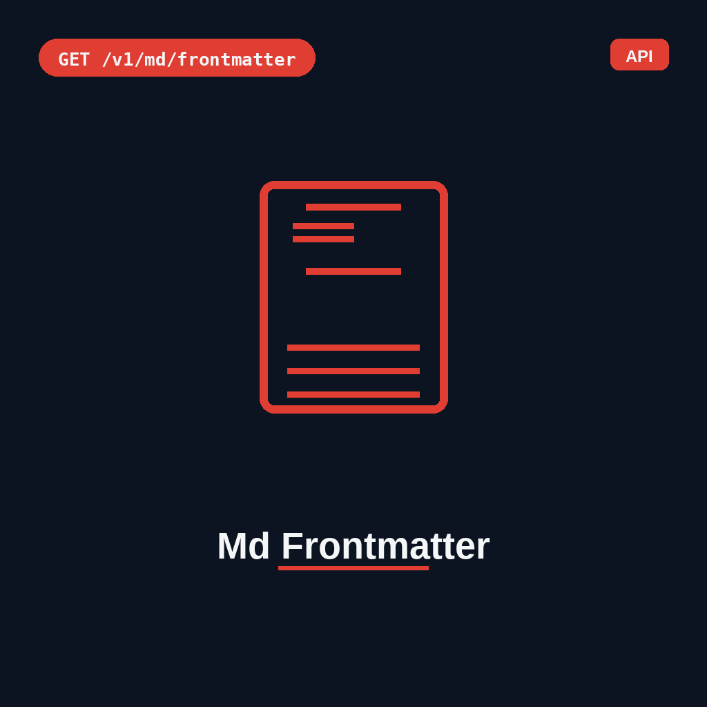Md Frontmatter