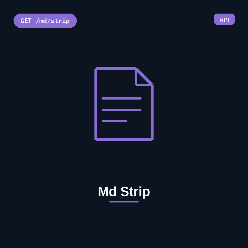 Md Strip