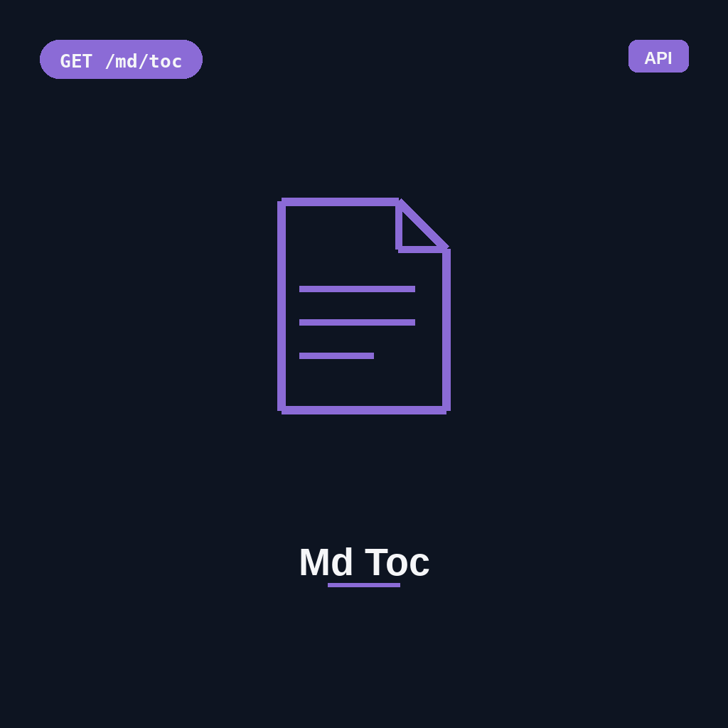 Md Toc
