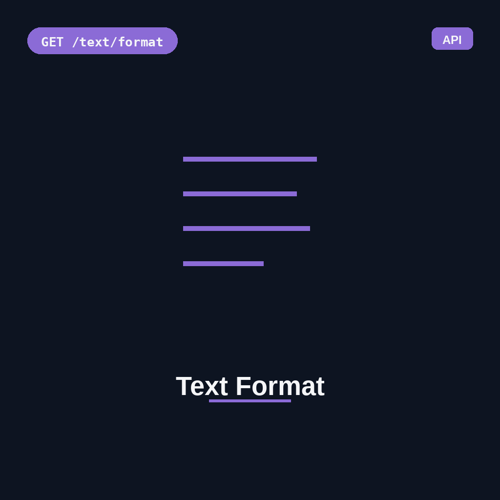 Text Format