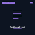 Text Lang Detect