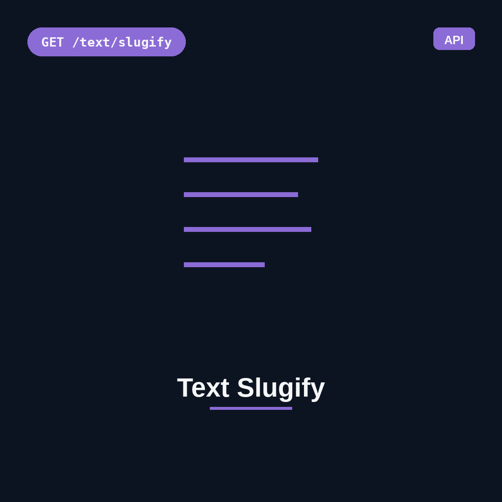 Text Slugify
